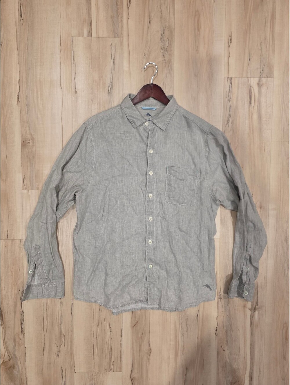 Tommy Bahama Men's Long Sleeve Button-Up Linen Shirt Medium